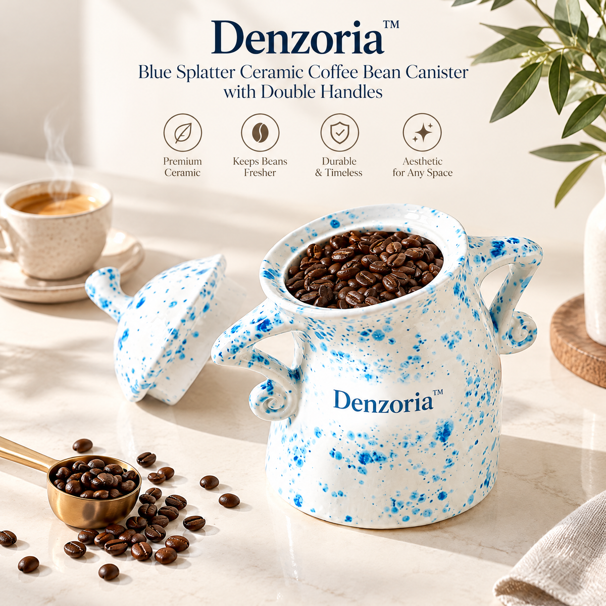 Denzoria™ Organic Sculptural Home Accent – Modern Decorative Statement Piece