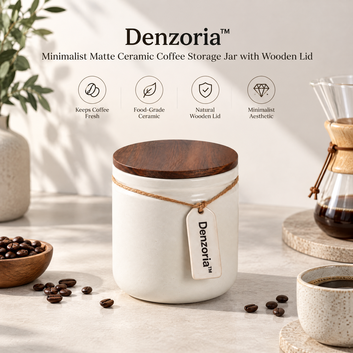 Denzoria™ Contemporary Sculptural Home Accent – Minimalist Artistic Decor Object