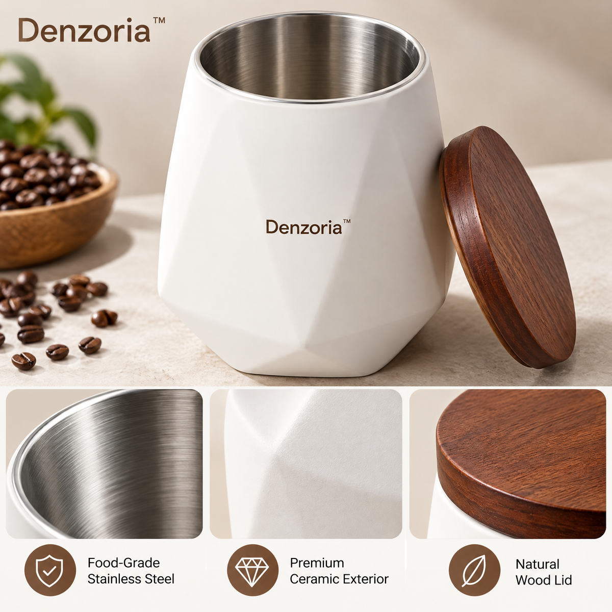 Denzoria™ Sculptural Art Decor Object – Modern Abstract Home Accent