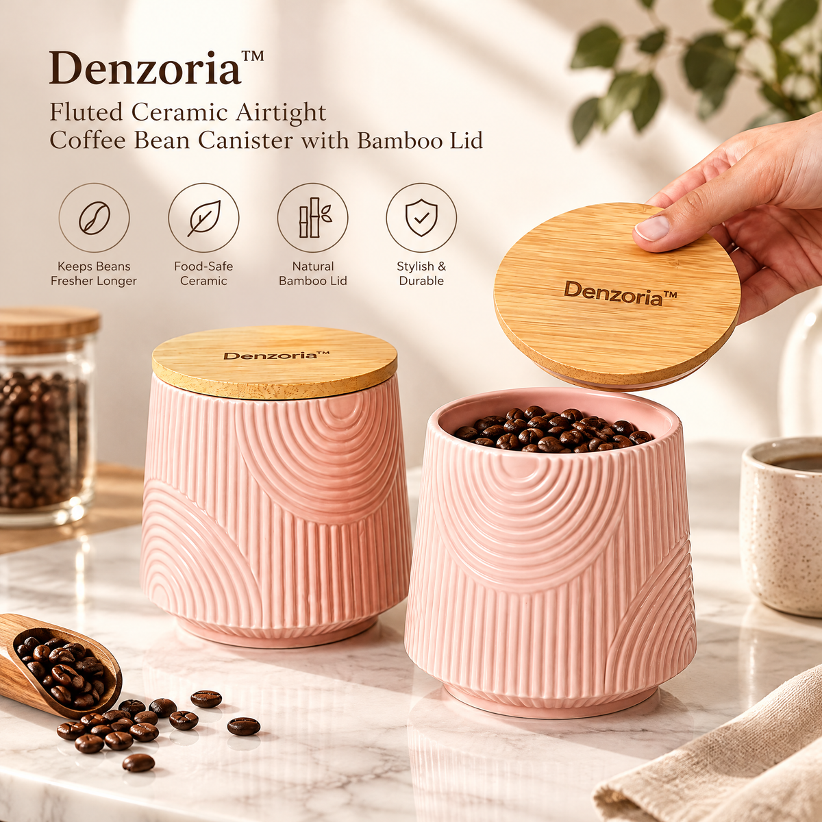 Denzoria™ Modern Sculptural Centerpiece – Elegant Abstract Home Decor Accent