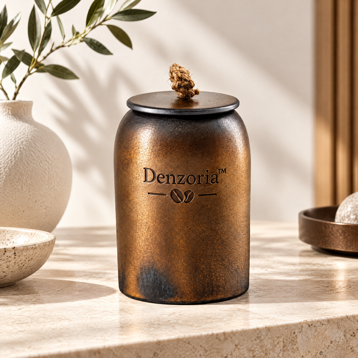 Denzoria™ Sculptural Decorative Centerpiece – Modern Artistic Home Accent