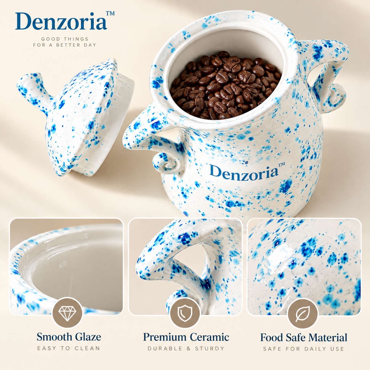 Denzoria™ Organic Sculptural Home Accent – Modern Decorative Statement Piece